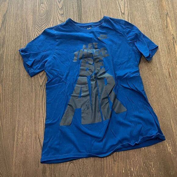 Nike Other - Nike Kids Blue Athletic Cut Short Sleeve Graphic T-Shirt Size XL